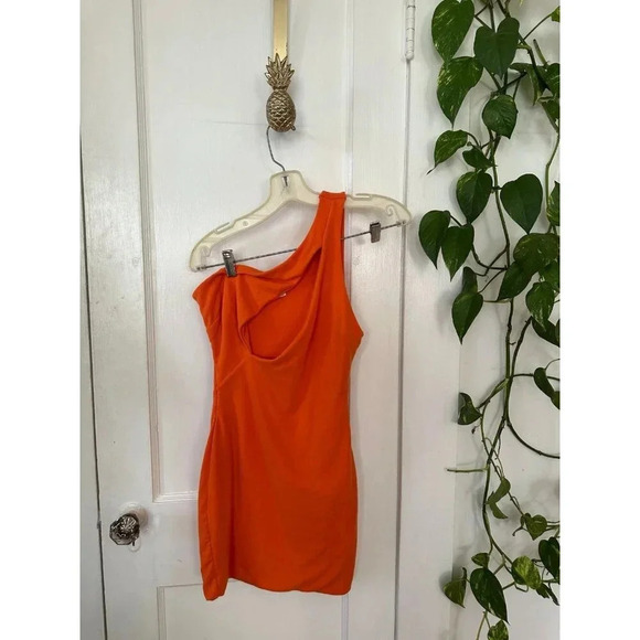 Fashion nova women’s size large orange dress - Picture 1 of 6